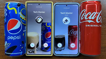 Samsung S24 Ultra vs S24 Plus Incoming Calls with Pepsi & Coca Cola Video Backgrounds & Ringtones