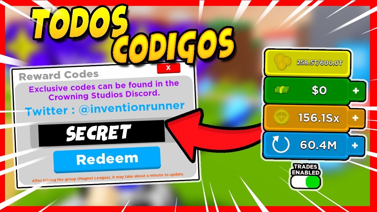 Todos Codigos Do Magnet Simulator De Pets E Tokens Roblox Youtube - novos codigos e nova atualizacao no magnetic simulator do roblox