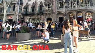 4K HDR Walk BARCELONA 2023 Passeig de Gràcia on Foot Spain La rambla Walking Tour by Mr Walking 463 views 5 months ago 1 hour, 12 minutes