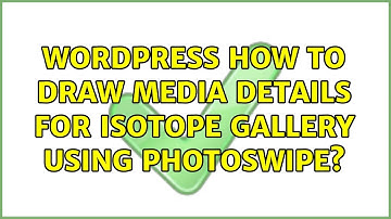 Wordpress: How to draw media details for Isotope gallery using Photoswipe?