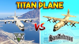 GTA 5 VS SAN ANDREAS - TITAN PLANE [WHICH IS BEST?]