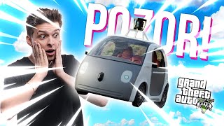 SAMOŘÍDICÍ AUTA SE UČÍ JEZDIT V GTA! 😱🤦‍♂️