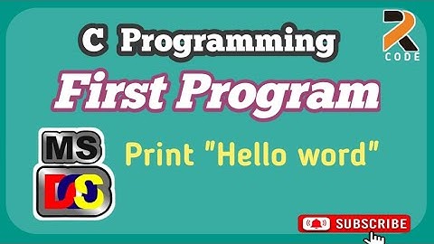 Print hello world in C programming. #R7code  💯💥