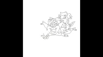 How to Draw Baby Looney Tunes in MS Paint #shorts