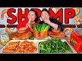 GIANT SHRIMP + FRIED EGG ROLL WRAPPER SPRING ROLLS (COOKING + EATING) MUKBANG 먹방 EATING SHOW!