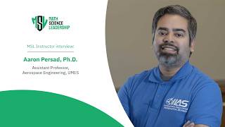 MSL Instructor Spotlight Dr Aaron Parsad Aerospace Engineering at UMES