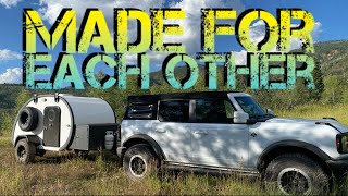 Perfect Camping Setup?  Ford Bronco and Bean Teardrop Trailer