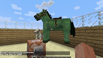 How to summon zombie horses
