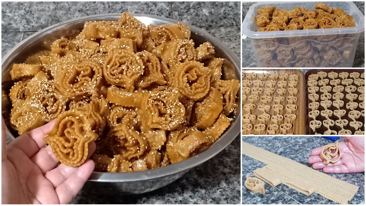 بكيلو دقيق حضري كمية كبيرة من الشباكية بلا لوز بلا تشباك غير طويها او قليها