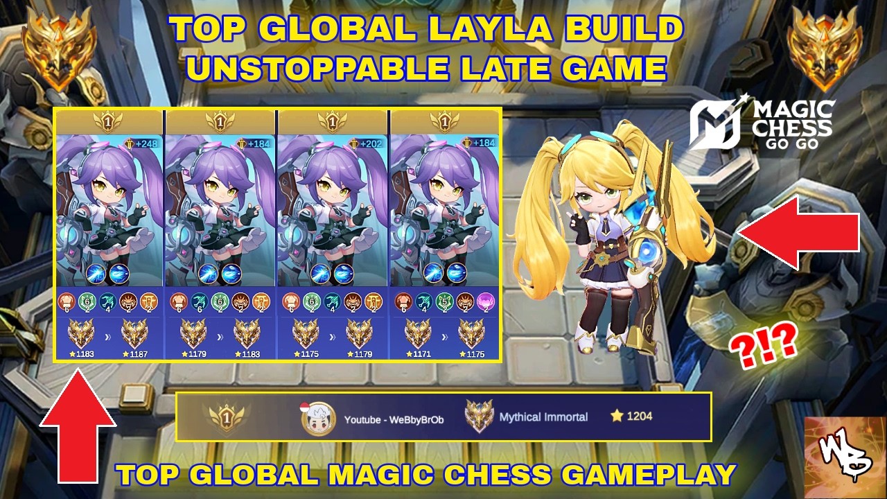 !NEW PATCH! TOP GLOBAL LAYLA META STRATEGY - BEST MAGIC CHESS SYNERGY COMBO - MAGIC CHESS GO GO