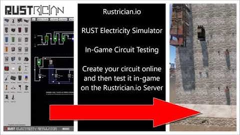 Rustrician.io RUST Electricity Simulator In-Game Circuit Testing