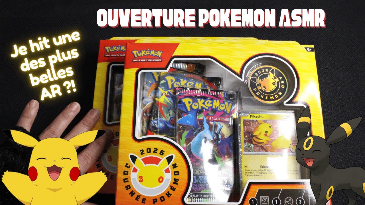ASMR Pokémon ✨ On se relaxe avec le Coffret des 30 ans de Pokémon, très CHANCEUX !? 🎉🤔