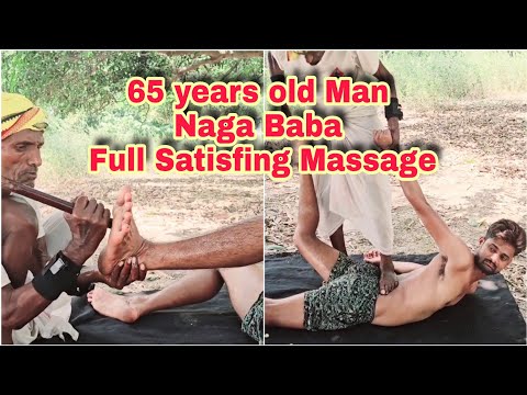 Indian Barber,Naga baba full body massage Foot massage & Body Alignment Bone setting Satisfing video