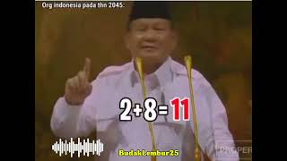 Prabowo Sedang Belajar Menghitung