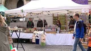 Regionalmarkt, Fairer Markt und Klimatag lockte viele Besucher nach Tübingen