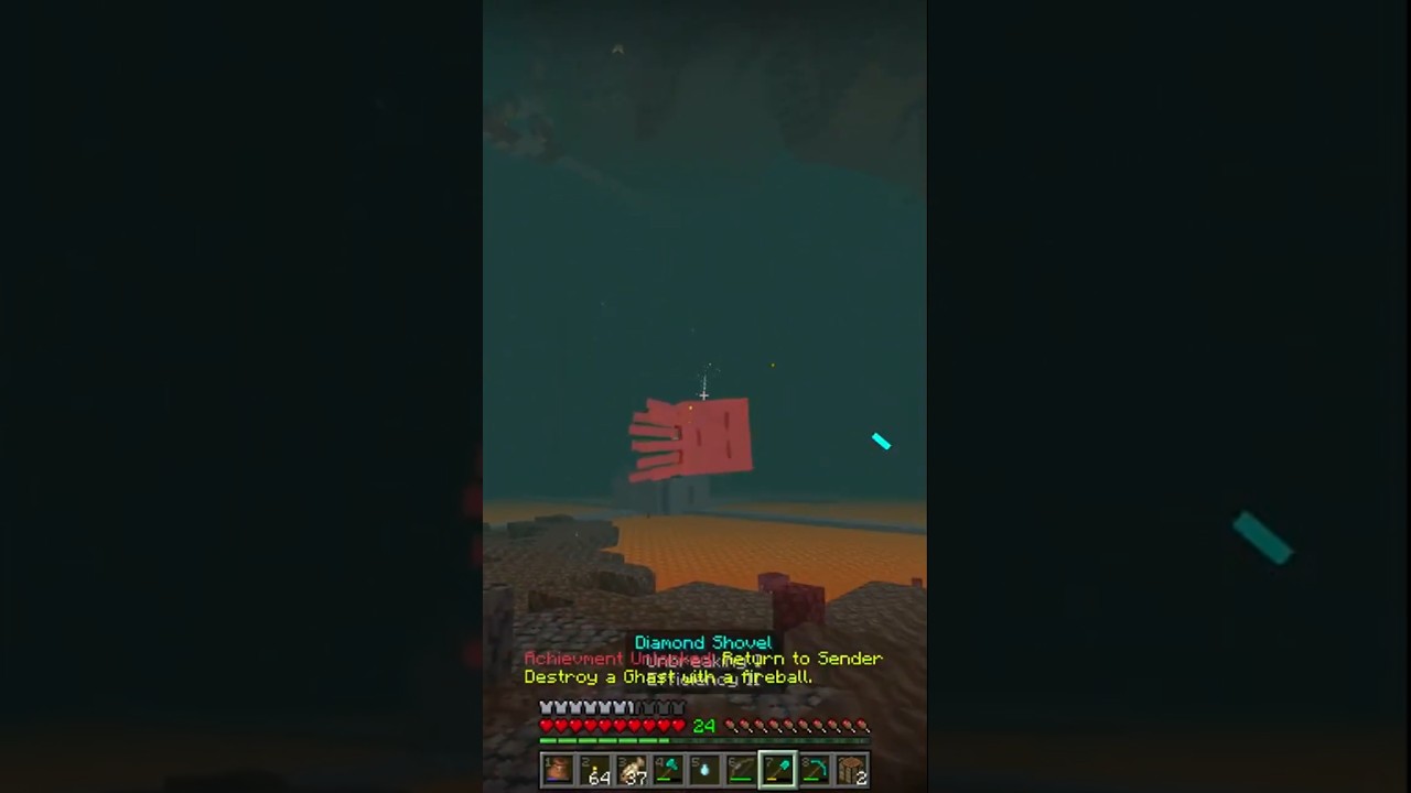 Can you do better than this Amazing Ghast Fireball Trickshot?