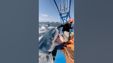 POV: A fisherman loses his leg when he is attacked by a shark in the middle of the sea. #attack #pov