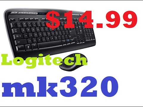 $14.99 Logitech MK320 Wireless Desktop Keyboard and Mouse Combo — Entertainment , 2.4GHz Amazon