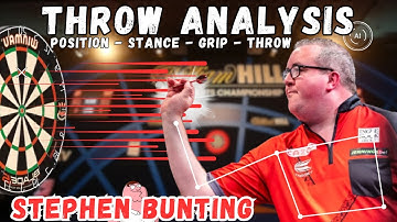 STEPHEN BUNTING darts THROW-analyse | Stand, grip en worptechniek