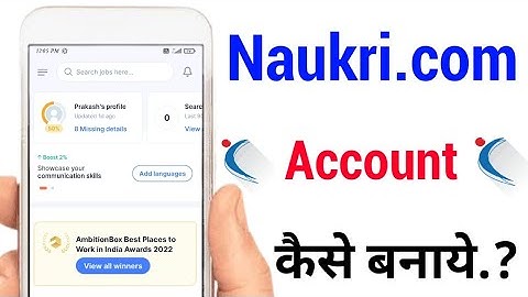 naukri. com account kaise banaye!! how to create account in naukri. com!!