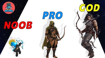 New Update NOOB vs PRO vs GOD - Merge Archers Castle Defense (Max Levels)