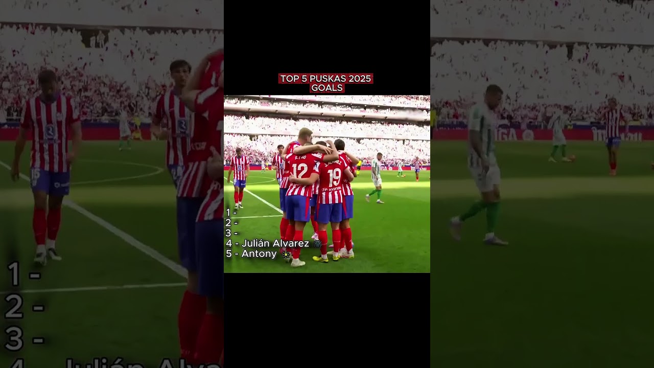 Top 5 Puskas 2025 Goals  #trending  #jaidmeel #alirezajj