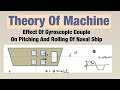 Effect Of Gyroscopic Couple On Pitching And Rolling Of Naval Ship | Theory Of Machine