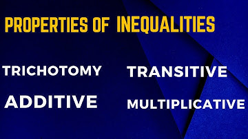 Properties Of Inequalities Of Real Number
