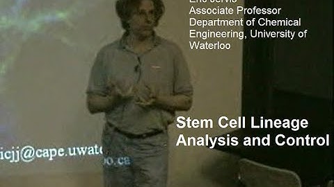 2005-05-11: Stem Cell Lineage Analysis and Control