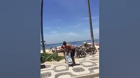 Darryl travel in Brazil Ipanema Beach