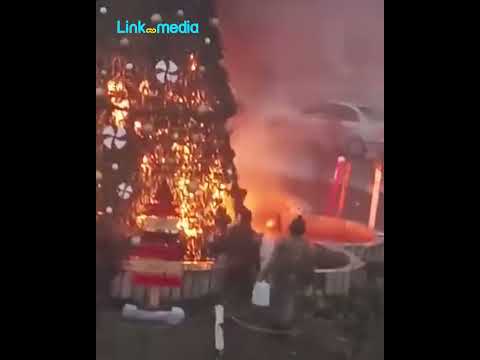 حرق شجرة الميلاد في السقيلبية