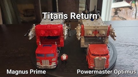 Transformers Titans Return Powermaster Optimus & Magnus Prime: Quick Review #transformers