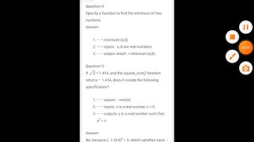 11th Computer Science Chapter-6 Specification and Abstraction book back answer explanation