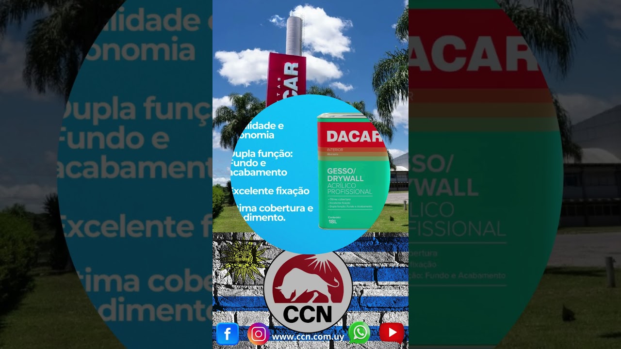 CCN Uruguay DACAR PINTURA PARA YESO DRYWALL 
