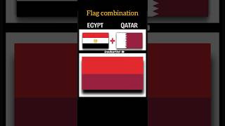 Egypt Qatar Flag Combination. Sub Artist. .