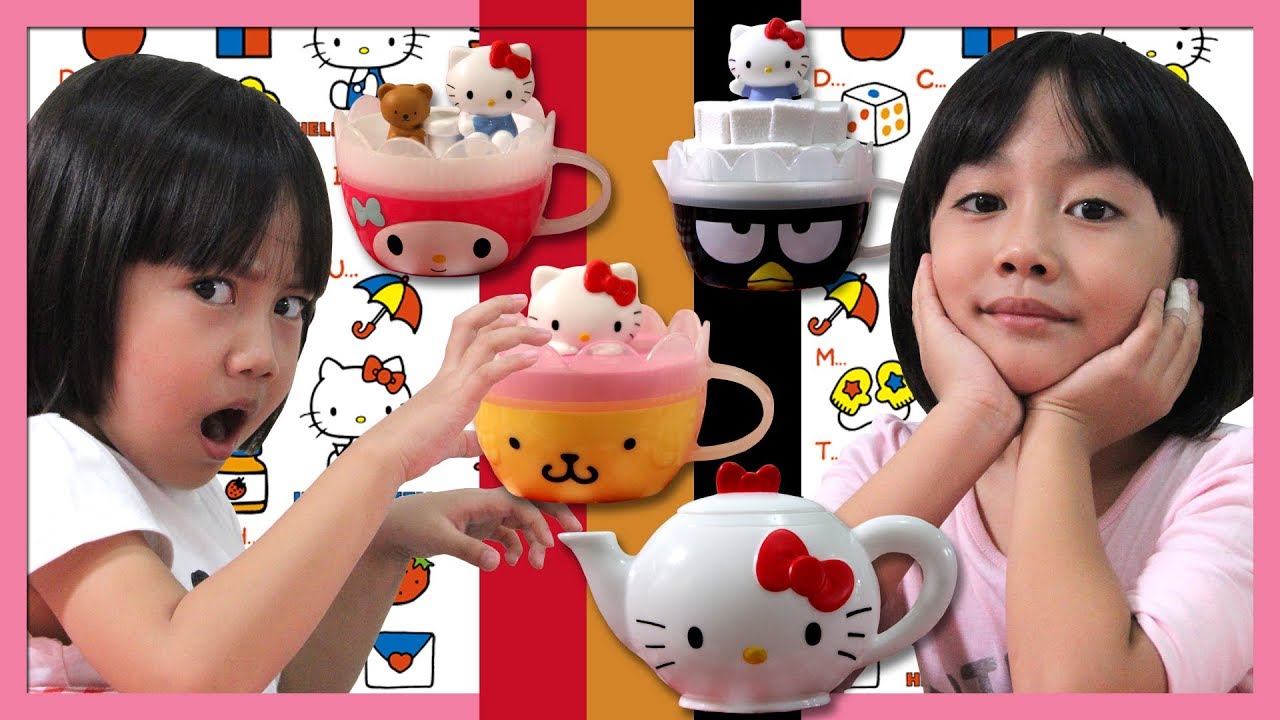 2017 Hello Sanrio complete set toys, McDonald's Happy Meal Indonesia Toy Joy Channel YouTube