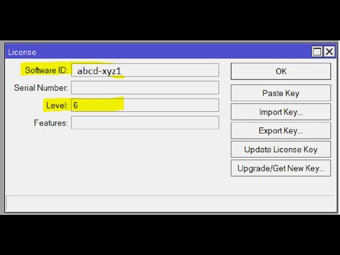 Mikrotik Licence Keys