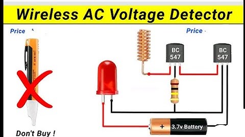 How to make a Wireless AC Voltage Detector || Wireless Tester || SKR Electronics Lab