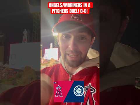 ANGELS/MARINERS IN A PITCHERS DUEL! 0-0! #mlb #angelsbaseball #mariners #sports #viral #trending
