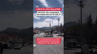 🔴 #SONDAKİKA | SÜRÜCÜLERİN DİKKATİNE, ERCİYES YOLU ÜZERİNDE BULUNAN EDS AKTİF EDİLDİ! #kayseri #eds