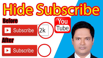 How To Hide Youtube Channel Subscriber  ( bangla toutorial )