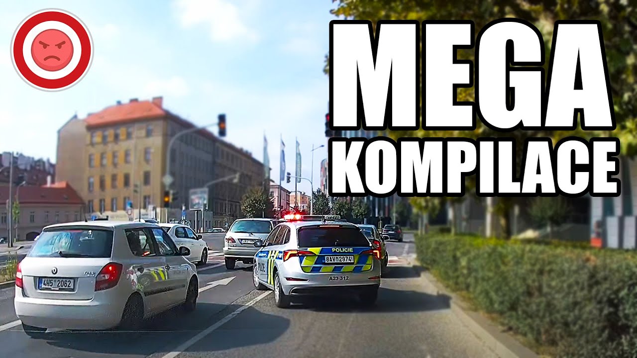 MegaKompilace 2 - KONFLIKT s Blbcem, Blokování SANITKY a Chycen POLICIÍ - Perly Ze Silnic 130