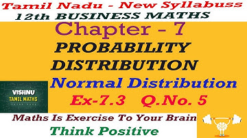 12th B.Maths | Chapter-7 | Ex.7.3 | Question No.5