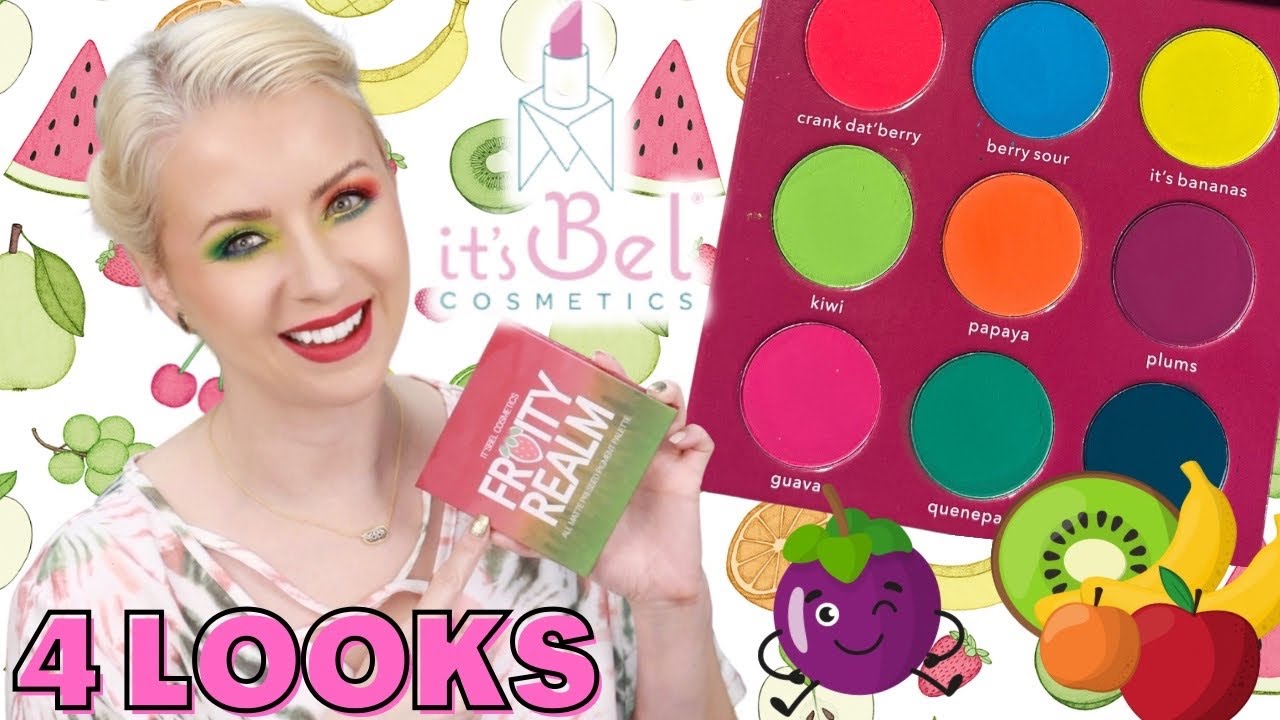 It's Bel Cosmetics FRUITY REALM PALETTE Review + 4 LOOKS | Steff's Beauty Stash