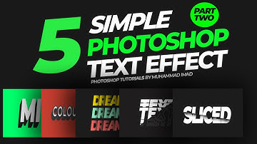 Photoshop Tutorial: Creative Photoshop Text Effects/Styles 2021 (Part 2) || Muhammad Imad