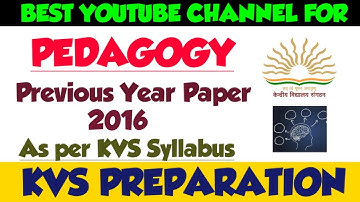 KVS PEDAGOGY| PART 2| PREVIOUS YEAR QUESTION| KVS PREPARATION| THE ZORAWAR CLASSES
