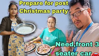 Post christmas party at office🎉 I need, front Said 3 seater car🚗 for my both wives 🚘