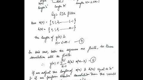 Use of DFT in linear filtering