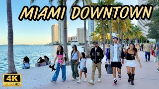Download Lagu Miami Downtown Weekend Walk | Sunset Vibes from Worldcenter to Bayside MP3