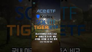 국내 상장 미국 배당다우존스 ETF 24년 11월 비교